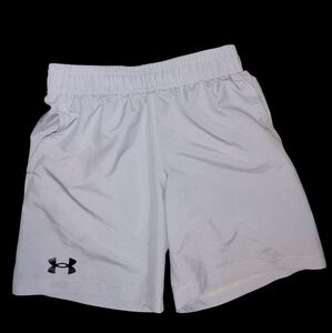 Under Armour Boy's Light Gray Athletic Shorts